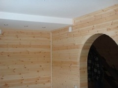 Стена и арка из вагонки Стена и арка из вагонки
